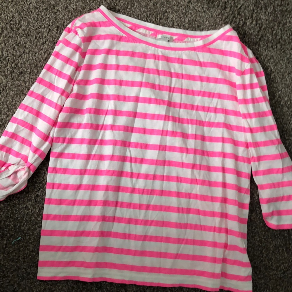 Pink and white shirt